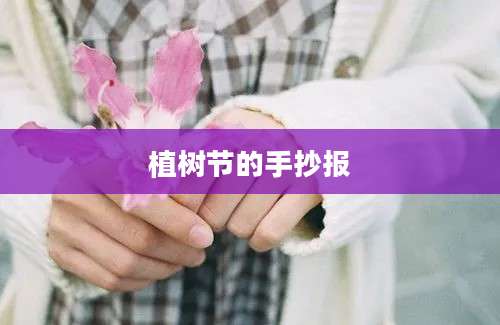 植树节的手抄报
