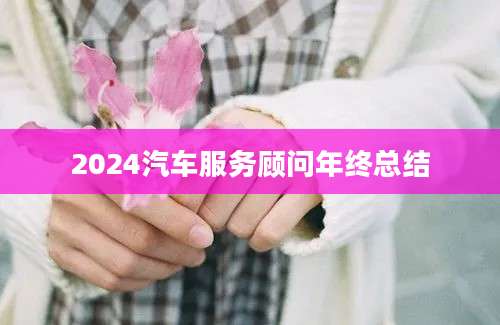 2024汽车服务顾问年终总结