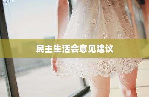 民主生活会意见建议