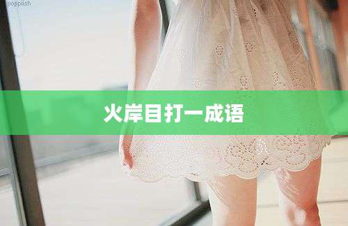 火岸目打一成语