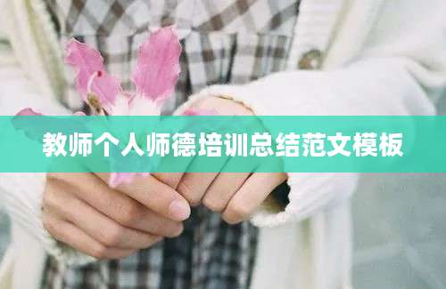 教师个人师德培训总结范文模板
