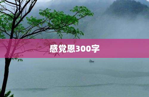 感党恩300字