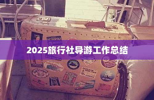 2025旅行社导游工作总结