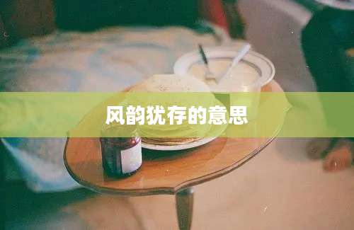 风韵犹存的意思