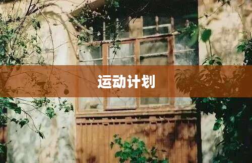 运动计划