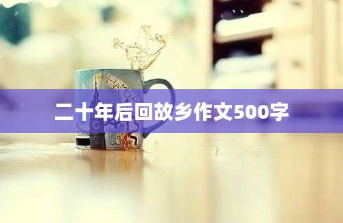 二十年后回故乡作文500字