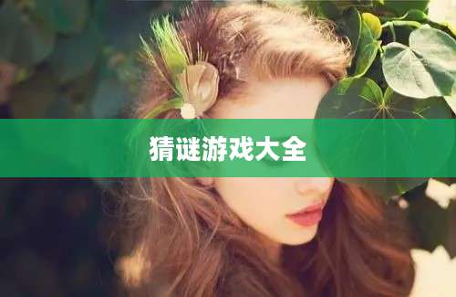 猜谜游戏大全
