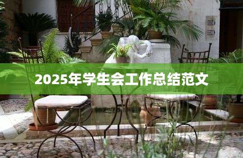 2025年学生会工作总结范文