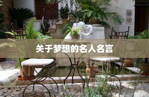 关于梦想的名人名言