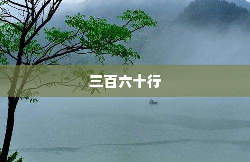 三百六十行