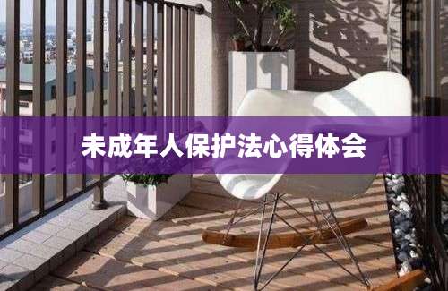 未成年人保护法心得体会