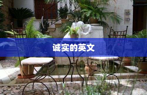 诚实的英文
