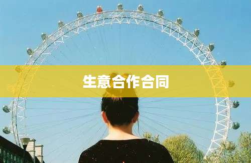 生意合作合同