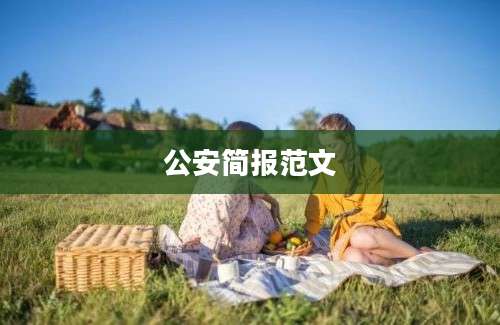 公安简报范文