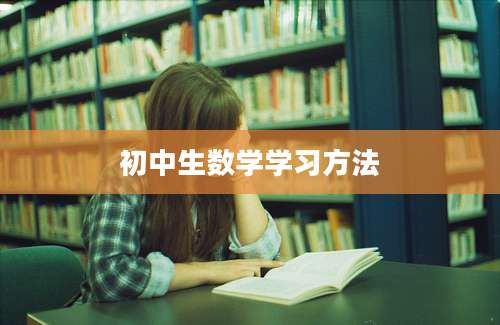 初中生数学学习方法