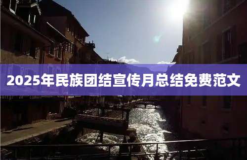 2025年民族团结宣传月总结免费范文