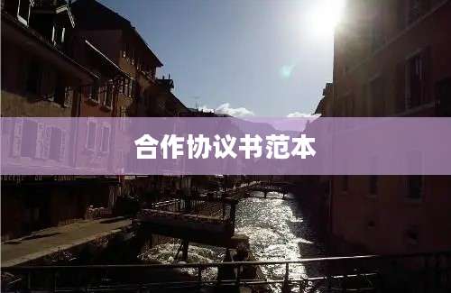 合作协议书范本