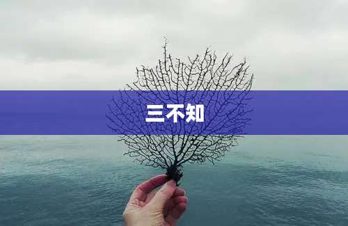 三不知