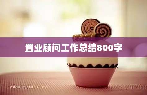 置业顾问工作总结800字