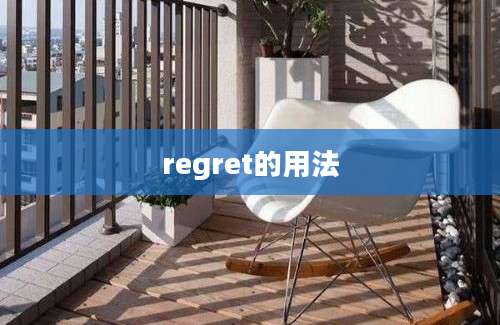 regret的用法