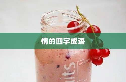 情的四字成语