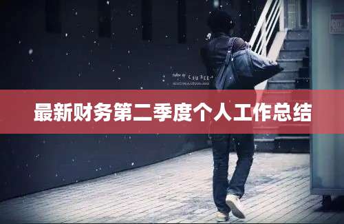 最新财务第二季度个人工作总结