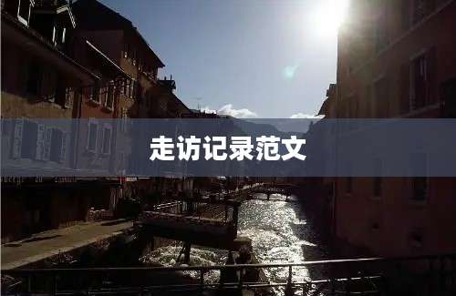 走访记录范文
