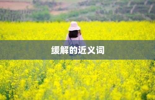 缓解的近义词