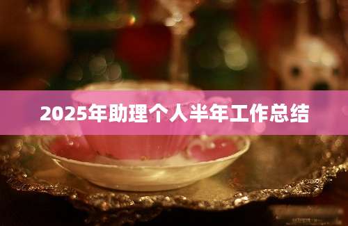 2025年助理个人半年工作总结