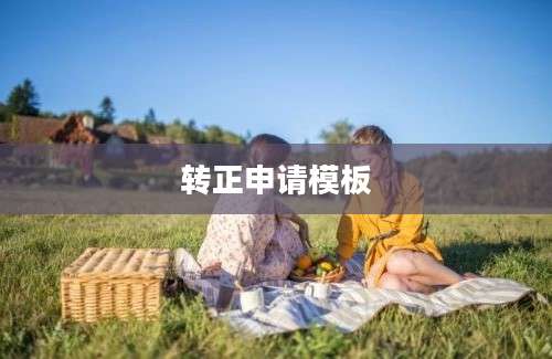转正申请模板