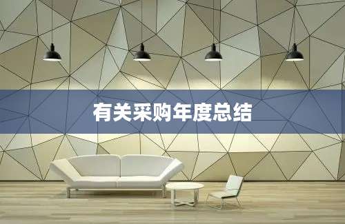 有关采购年度总结