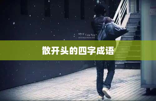 散开头的四字成语