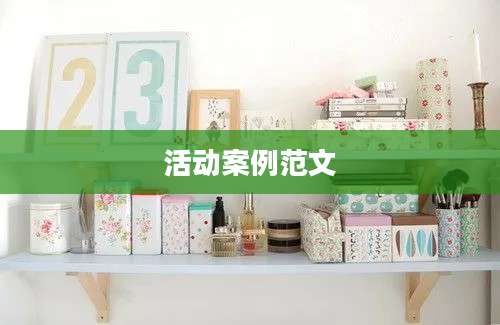 活动案例范文