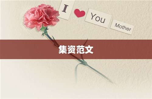 集资范文