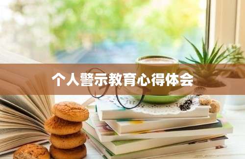 个人警示教育心得体会