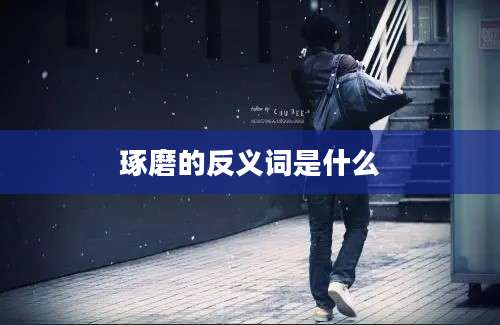 琢磨的反义词是什么