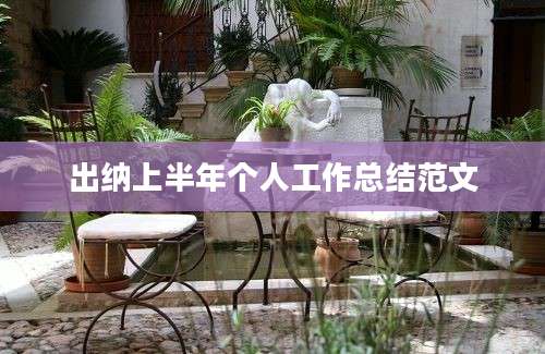 出纳上半年个人工作总结范文
