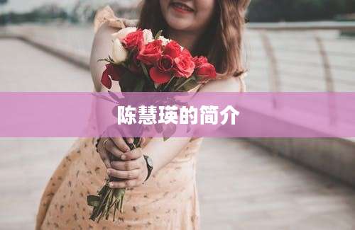 陈慧瑛的简介