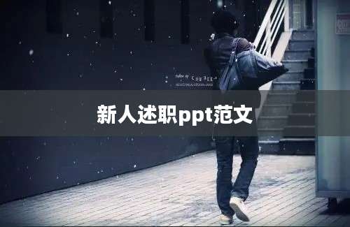 新人述职ppt范文