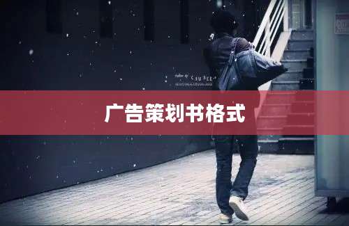 广告策划书格式