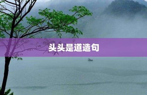 头头是道造句