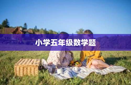 小学五年级数学题