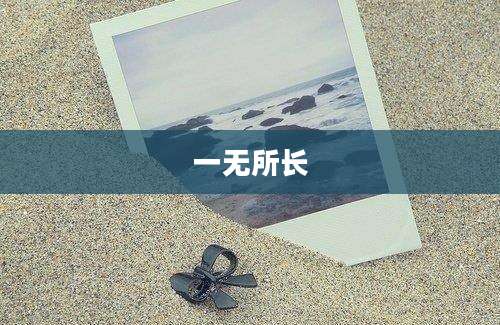 一无所长