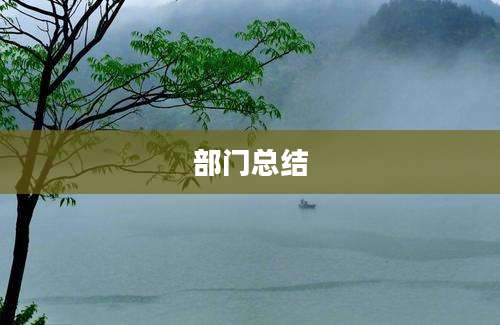 部门总结