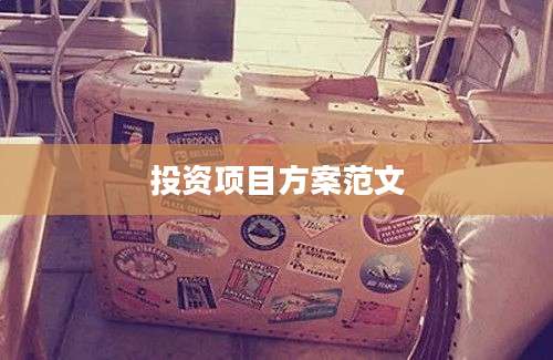 投资项目方案范文