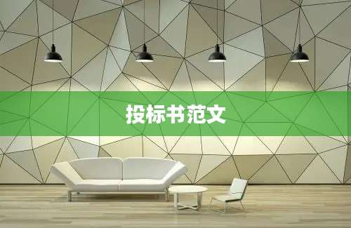 投标书范文