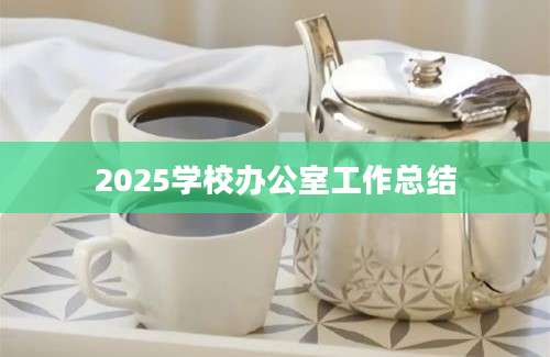 2025学校办公室工作总结