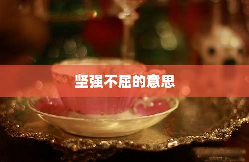 坚强不屈的意思