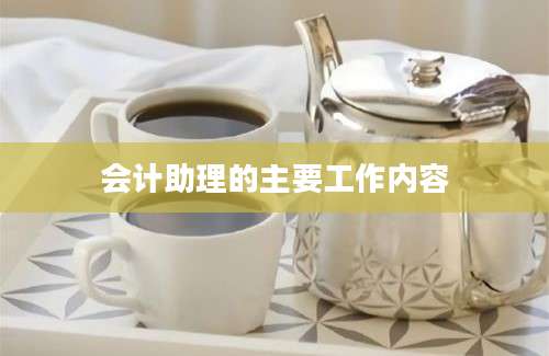 会计助理的主要工作内容