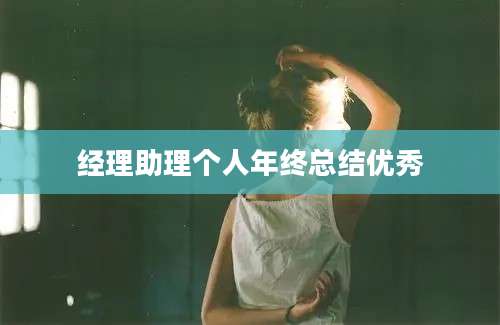 经理助理个人年终总结优秀